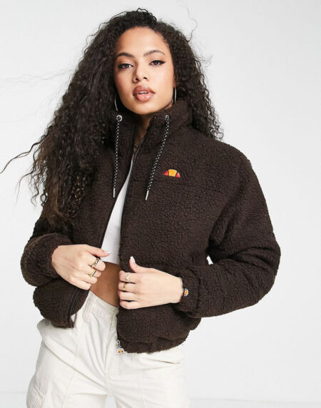 Jacket With Logo In Brown – Image 2