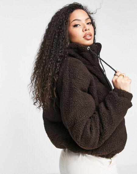 Jacket With Logo In Brown – Image 3