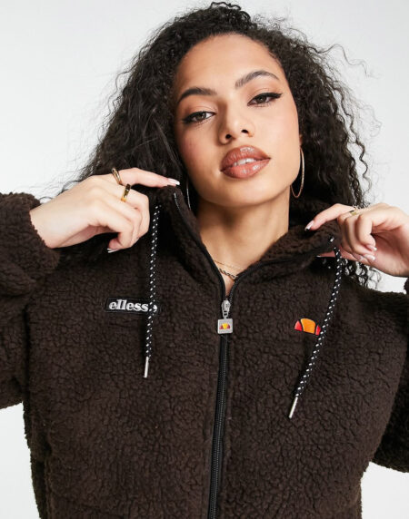 Jacket With Logo In Brown – Image 4