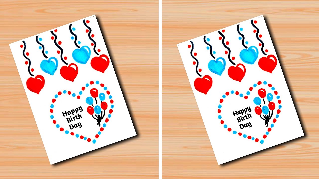Belle carte de joyeux anniversaire / anniversaire facile ...