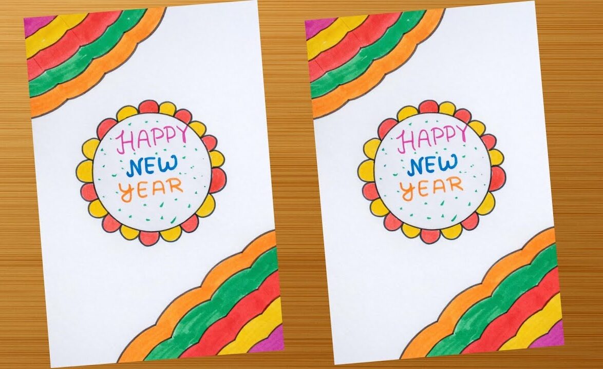 Carte de vœux de bonne année DIY 2026 | Fait à la main...