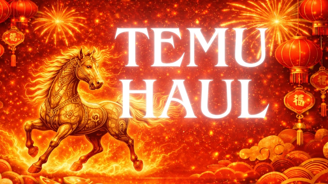 Année du Cheval de Feu Temu Haul | Magnifique rouge....